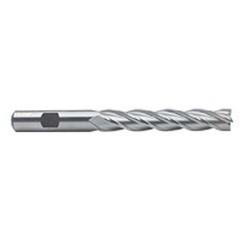 1/2 Dia. x 5 Overall Length 4-Flute Square End High Speed Steel SE End Mill-Round Shank-Center Cut-Uncoated - Americas Industrial Supply