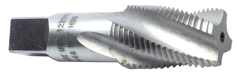 3/4-14 Dia. - 5 FL - HSS - Bright Spiral Flute Taper Pipe Tap - Americas Industrial Supply