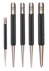 #S117PC  - 5 Piece Center Punch Set - 1/16 to 1/4'' Diameter - Americas Industrial Supply