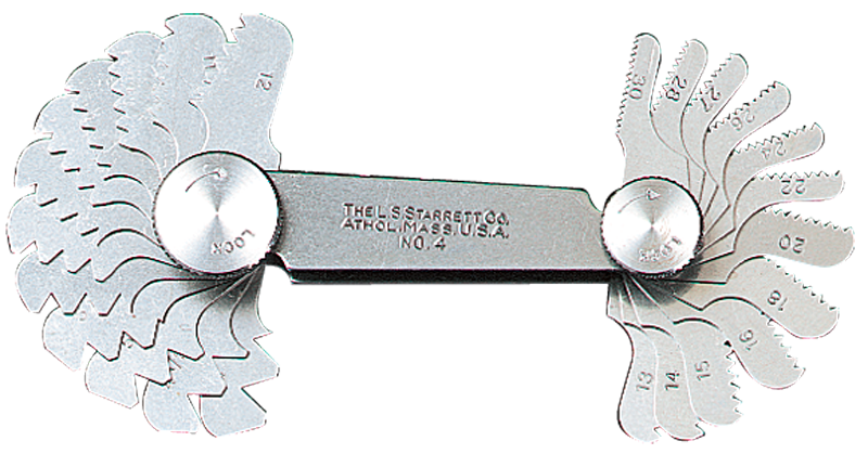 #6 - 30 Leaves - 4 to 42 Pitch- Screw Pitch Gage - Americas Industrial Supply