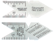#C396 - Whitworth 55° - 14ths; 20ths; 24ths; 32nds Graduation - Center Gage - Americas Industrial Supply
