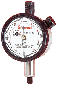 #81-141J - .250 Total Range - 0-50-0 Dial Reading - AGD 1 Dial Indicator - Americas Industrial Supply