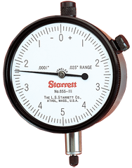 #655-441J - 1" Total Range - 0-100 Dial Reading - AGD 3 Dial Indicator - Americas Industrial Supply
