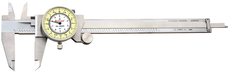 #1202F-6 - 0 - 6'' Measuring Range (.001 Grad.) - Dial Caliper - Americas Industrial Supply