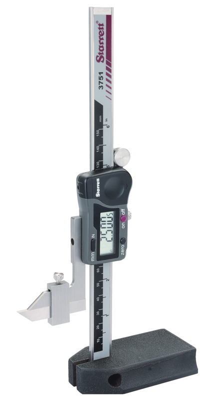 #3751AZ-6/150 - 0 - 6"/0 - 150mm - .0005"/.01mm Resolution - Electronic Height Gage - Americas Industrial Supply