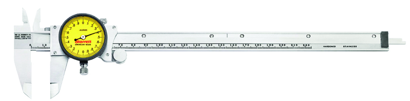 #120M-225 - 0 - 225mm Measuring Range (0.02mm Grad.) - Dial Caliper - Americas Industrial Supply