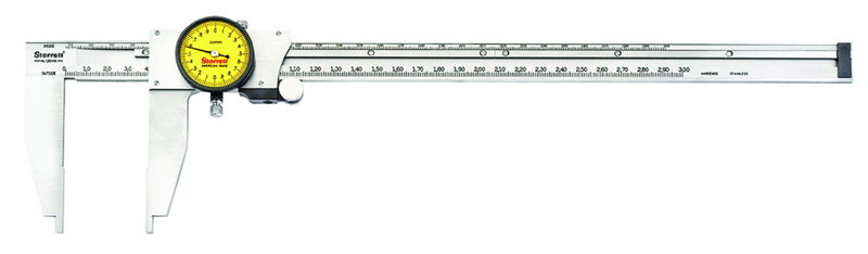#120MB-300 - 0 - 300mm Measuring Range (0.02mm Grad.) - Dial Caliper - Americas Industrial Supply