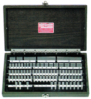 81 Piece - Grade 2+4 - Steel - Rectangular Gage Block Set in Case - Americas Industrial Supply