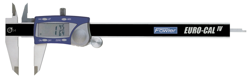 0 - 6" / 0 - 150mm Measuring Range (.0005" / .01mm; fractions in 1/64 increments Res.) - IP54 Coolant Proof Electronic Caliper - Americas Industrial Supply