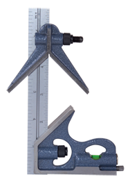 #7122-006 - 4R Graduation - Regular Blade - 3 Piece Combinatioin Square Set - Americas Industrial Supply