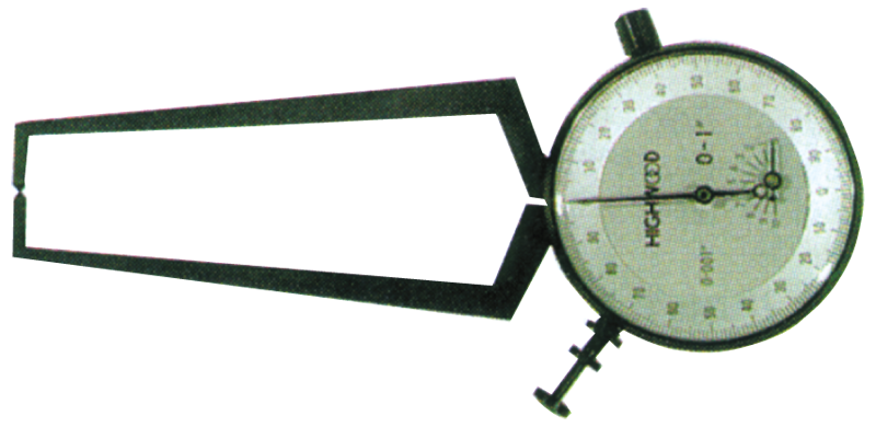 #EC01 - 0 - 1'' Range - .001'' Graduation - Dial Face External Caliper Gage - Americas Industrial Supply