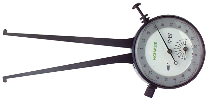 #IC325 - 3.250 - 4.250'' Range - .001'' Graduation - Dial Face Internal Caliper Gage - Americas Industrial Supply