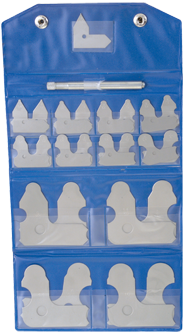 #L300CX - 1/64 to 1/2" - 25 Pieces - Radius Gage Set - Americas Industrial Supply
