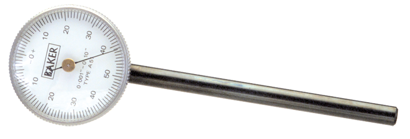 .100 Total Range - 0-100 Dial Reading - Back Plunger Dial Indicator - Americas Industrial Supply
