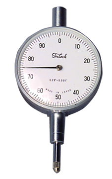 .250 Total Range - White Face - AGD 2 Dial Indicator - Americas Industrial Supply