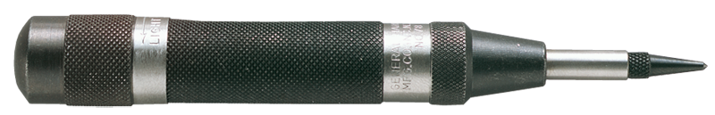 5/8 Body Diameter x 6'' Overall Length - Heavy Duty Steel Automatic Center Punch - Americas Industrial Supply