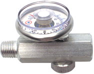 #4012G - 1/4 FPT x MPT - In-Line Flow Regulator with Gauge - Americas Industrial Supply