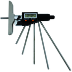 Electronic Depth Micrometer - IP54 0-6"/150mm 00005"/.001mm Resolution - Output S4 Connector - Americas Industrial Supply
