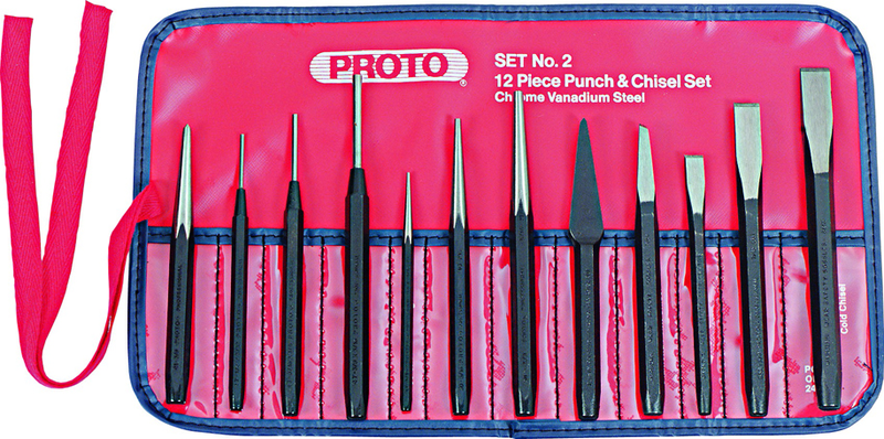J2 12PC PUNCH&CHISEL SET J2 - Americas Industrial Supply