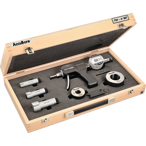 Starrett S781BXTEZ AccuBore Electronic Bore Gage Set, 3-Point Contact (3/4-2″ (20-50mm) Range) and built-in Bluetooth - Exact Industrial Supply