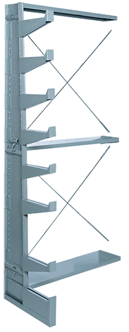 36 x 21-7/8 x 79-1/4'' - Single Face Bar Rack Add-On Unit - Americas Industrial Supply