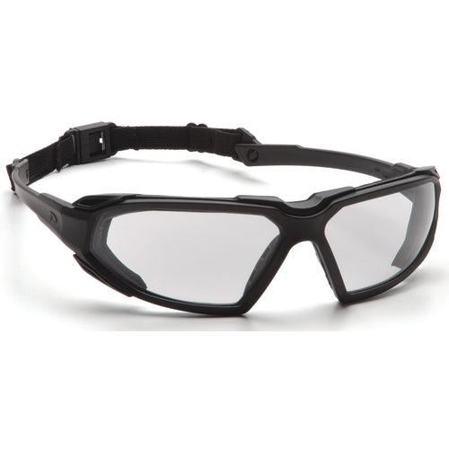 Safety Glasses - Black Frame, Clear Fog Free Lens - Americas Industrial Supply