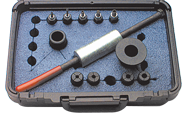 Dowel and Pull Dowel Remover Kit - Includes 4 Collets and 4 Threaded Adapters (1/4 thru 7/16 Dia. Range) - Americas Industrial Supply