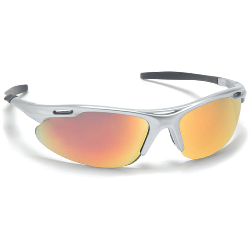 Safety Glasses - Avante, Silver Frame, Ice Org Mirror Lens - Americas Industrial Supply