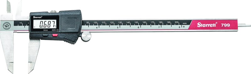 #EC799B-8/200 0 - 8 / 0 - 200mm Electronic Caliper - Americas Industrial Supply