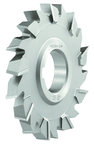 3-1/2 x 7/8 x 1-1/4 - HSS - Staggered Tooth Side Milling Cutter - 18T - TiAlN Coated - Americas Industrial Supply