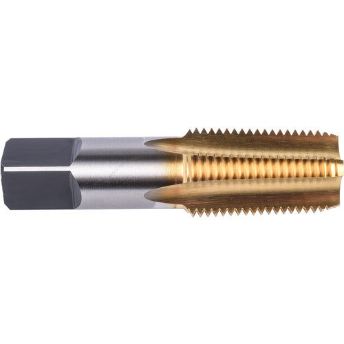 3/8″- 18 4 Flute Union Butterfield HSS TiN NPTF Pipe Tap ANSI E-code # TN15433/8 - Exact Industrial Supply