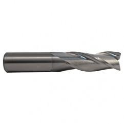 1 TuffCut Std. Length Center Cutting 3 Fl End Mill TiCN Coated - Americas Industrial Supply