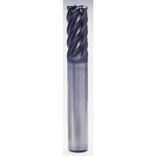 1″ × 1″ × 2″ × 5″ 6 Flute 0.0900'' C/R Carbide End Mill-Plain Shank - Y-Coating