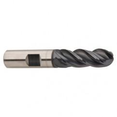 1/4 x 1/4 x 3/4 x 2-1/2" 4 Flute Ball Nose Carbide End Mill - TiAlN - Americas Industrial Supply
