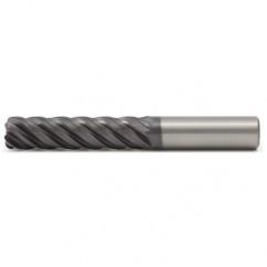 1x1x4x7 .030R 5FL Carbide End Mill-Round Shank-AlTiN - Americas Industrial Supply