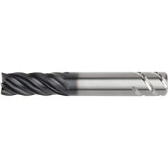 1/2x1/2x1-1/4x3 .030R 5FL Carbide End Mill-Round Shank-AlTiN - Americas Industrial Supply