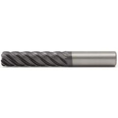 3/8x3/8x1-1/2x4 .030R 5FL Carbide End Mill-Round Shank-AlTiN - Americas Industrial Supply