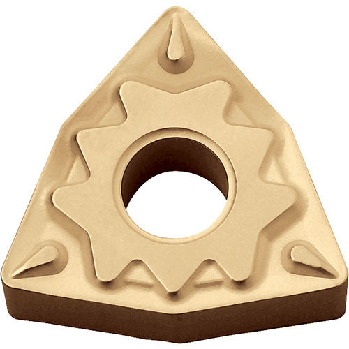 WNMG 3251 HQ CA025P, 1/64″ Corner Radius, 5/32″ Thick, 3/8″ Inscribed Circle, TiCl2O3/TiN, 80 Degree Trigon, Turning Indexable Insert