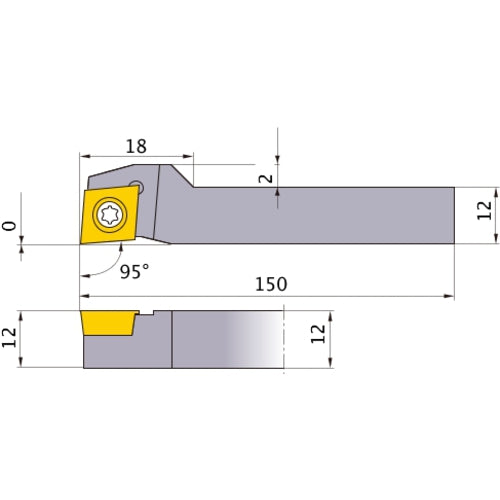 SCLCR1212M09-SM TURNING HOLDER