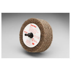 Scotch-Brite Roloc + Cut and Polish Disc D5 C5-ZR A/O Medium 3″ × 1-1/4″ - Exact Industrial Supply