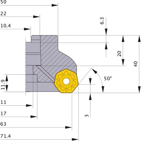 AHX440S-063A05AR MILL