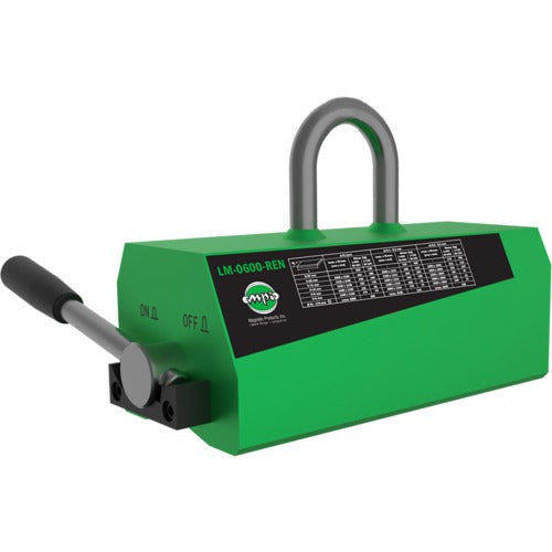 LM600 Lifting Magnet - 1320 lbs. workload limit flat material - 661 lbs. round material