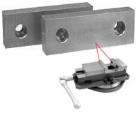 Machinable Aluminum and Steel Vice Jaws - SBM - Part #  VJ-652 - Americas Industrial Supply