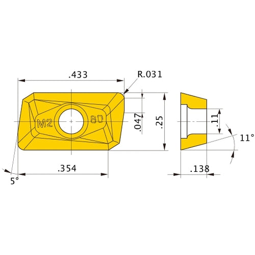 APMT1135PDER-M2 NX4545 INSERT