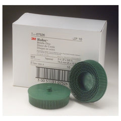 Scotch-Brite Roloc Bristle Disc RD-ZB 07526 50 TR Green 76 mm DSI Insert - Americas Industrial Supply