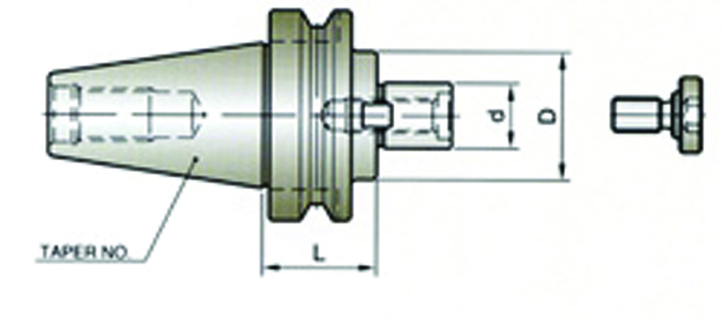 1-1/4 V50 SHELL MILL HLDR-EXT EM - Americas Industrial Supply