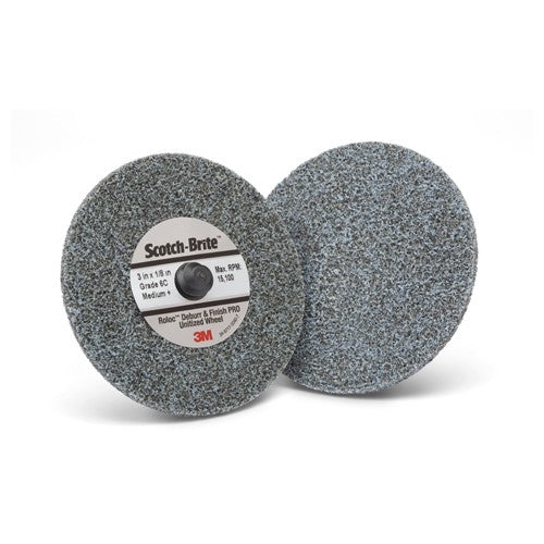 Scotch-Brite Roloc Deburr and Finish PRO Unitized Wheel TR 3″ × 1/8″ x NH 6C MED+ - Americas Industrial Supply