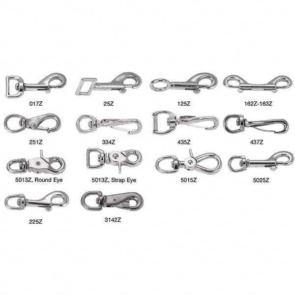 Swiveling & Round Eye Bolt Snap: 50 lb Load Capacity