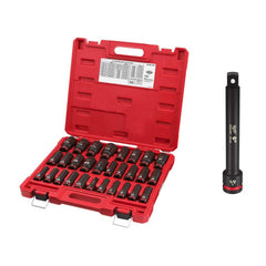 Socket Sets; Set Type: Impact; Measurement Type: Inch, Metric; Drive Size: 1/2; Minimum Size (Inch): 7/16; Minimum Size (mm): 10.00