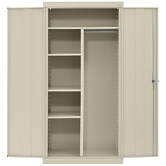 Steel Combination Storage Cabinet: 36" Wide, 18" Deep, 72" High